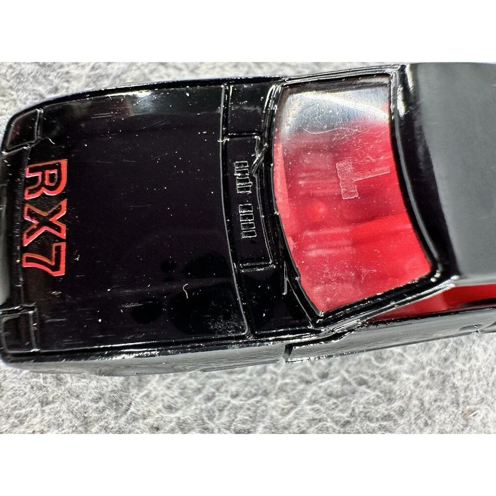 ROAD CHAMPS Die Cast #41 Mazda RX7 Black Car T5